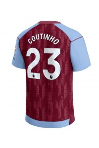 Aston Villa Philippe Coutinho #23 Voetbaltruitje Thuis tenue 2023-24 Korte Mouw